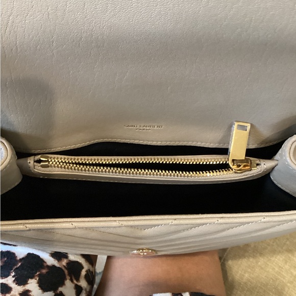 SOLD ***Saint Laurent Medium College Handbag in Dark Beige ** Tags attached! - Picture 12 of 16